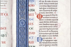 Initiales ornées en camaïeu dans la « Grande Bible de Clairvaux », v. 1155-1165