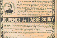 The concoction of Jouvence de l'abbé Soury, 1935