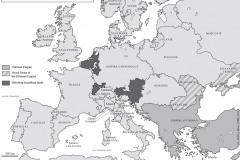 Map of Europe at the beginning of the 16th century