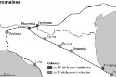 Roman colonies in northern Italy 3rd and 2nd Century BCE© SA, CERHIO