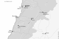 خريطة تظهر بلدة بحيدات (لبنان، القرن 13)  سيريو