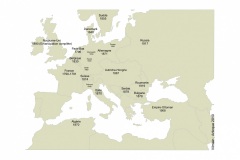 خريطة تحرر اليهود في أوروبا (1790-1919)