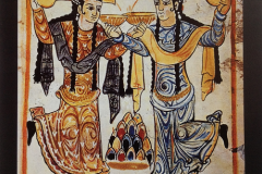 Wall painting in Samarra, Dar al-Khalifa, HATTSTEIN, Marcus (Dir.) L'Islam arts et civilisations. Könemann, 2004